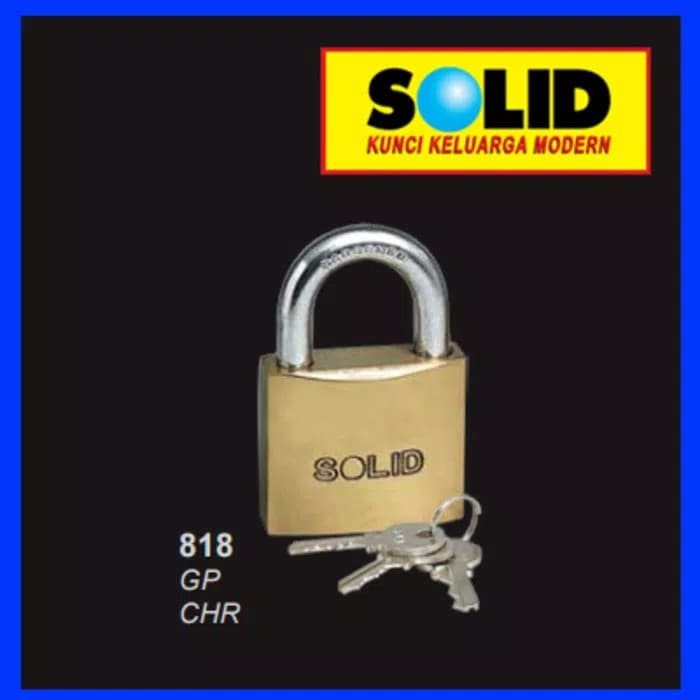 SOLID - GEMBOK PAGAR/GEMBOK PINTU SOLID 818
