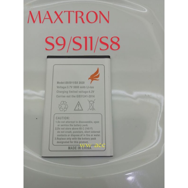 baterai batre original Maxtron S9 / S11 / S8 / 2020 BATRE ORIGINAL MAXTRON S9 S11 S8 HP