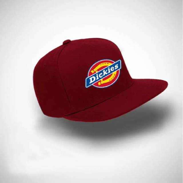 TOPI SNAPBACK DICKIES MARUN
