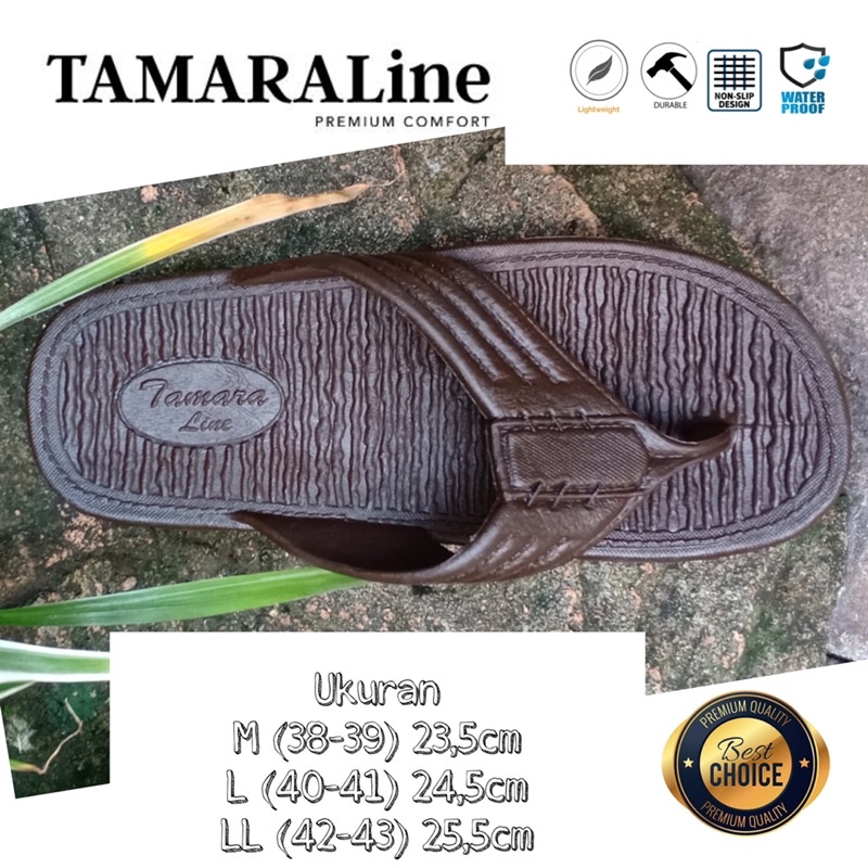 Sandal Jepit Karet Pria Wanita Unisex Dewasa / Remaja - TAMARALINE 121 / Bahan Premium Lentur Empuk Ringan Kuat Anti Slip Anti Air / Model Sandal Casual Santai Rumah Hotel Outdoor Kamar Mandi Murah Original