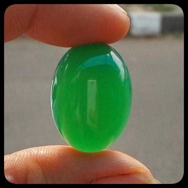 GREEN CHALCEDONY IJO BOTOL RASA BACAN SUPER MURAH