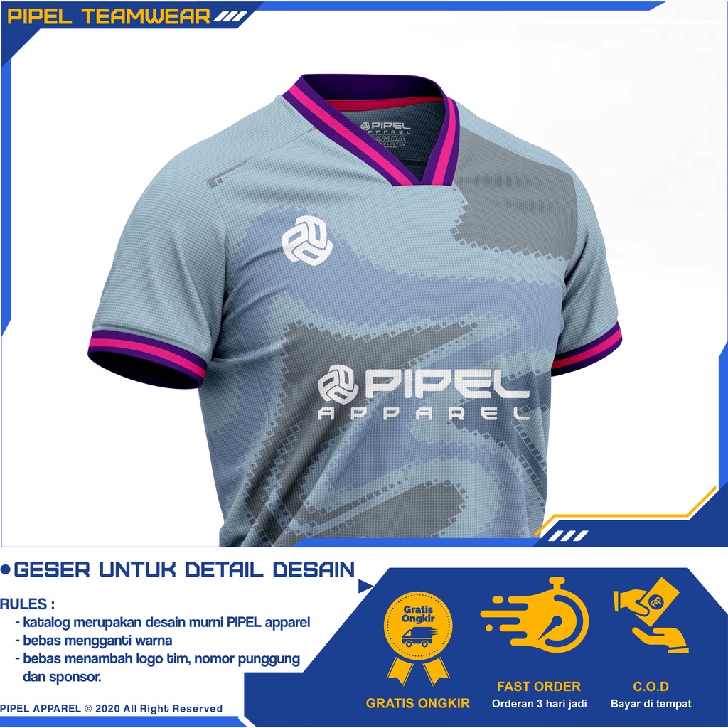 BISA COD SATUAN Jersey Futsal Full Printing Baju Bola Setelan Stelan Olahraga Badminton Volly Basket