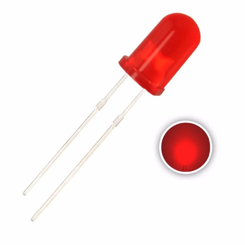 Jual Lampu LED 5mm Merah Light Emitting diode Red Super terang High