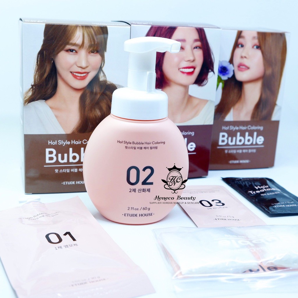  Etude  House  Hot Style Hair Coloring Bubble Cat  Pewarna 