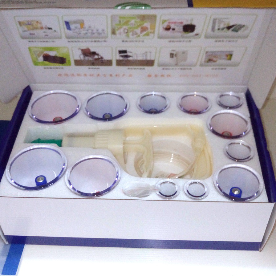 CAREZOE Alat Bekam l Kop Angin 12 Kop l Vacuum Cupping Kit Isi 12