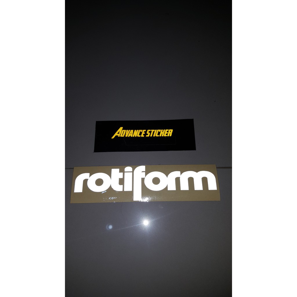 

stiker/ sticker rotiform logo