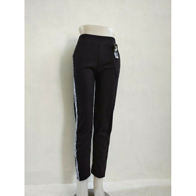 Celana List Scuba Celana Legging Bawahan Wanita Fashion Wanita