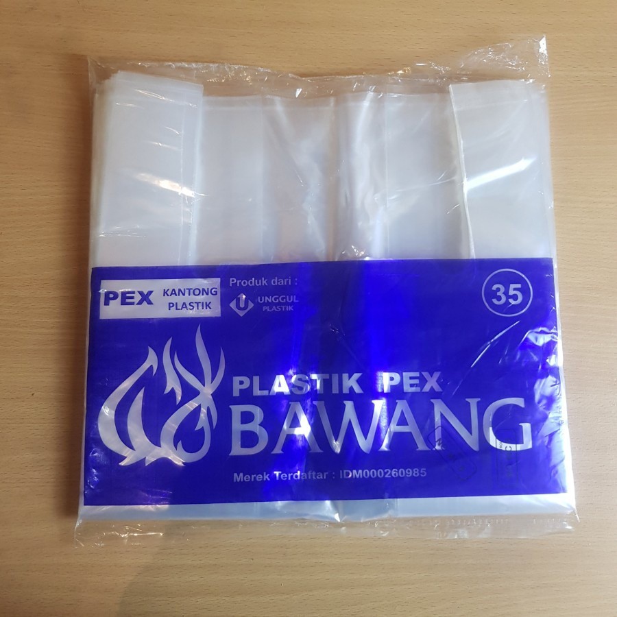 PEX TAS KRESEK BAWANG 35x63 / PLASTIK PEX BAWANG BENING UKURAN 35 TERMURAH