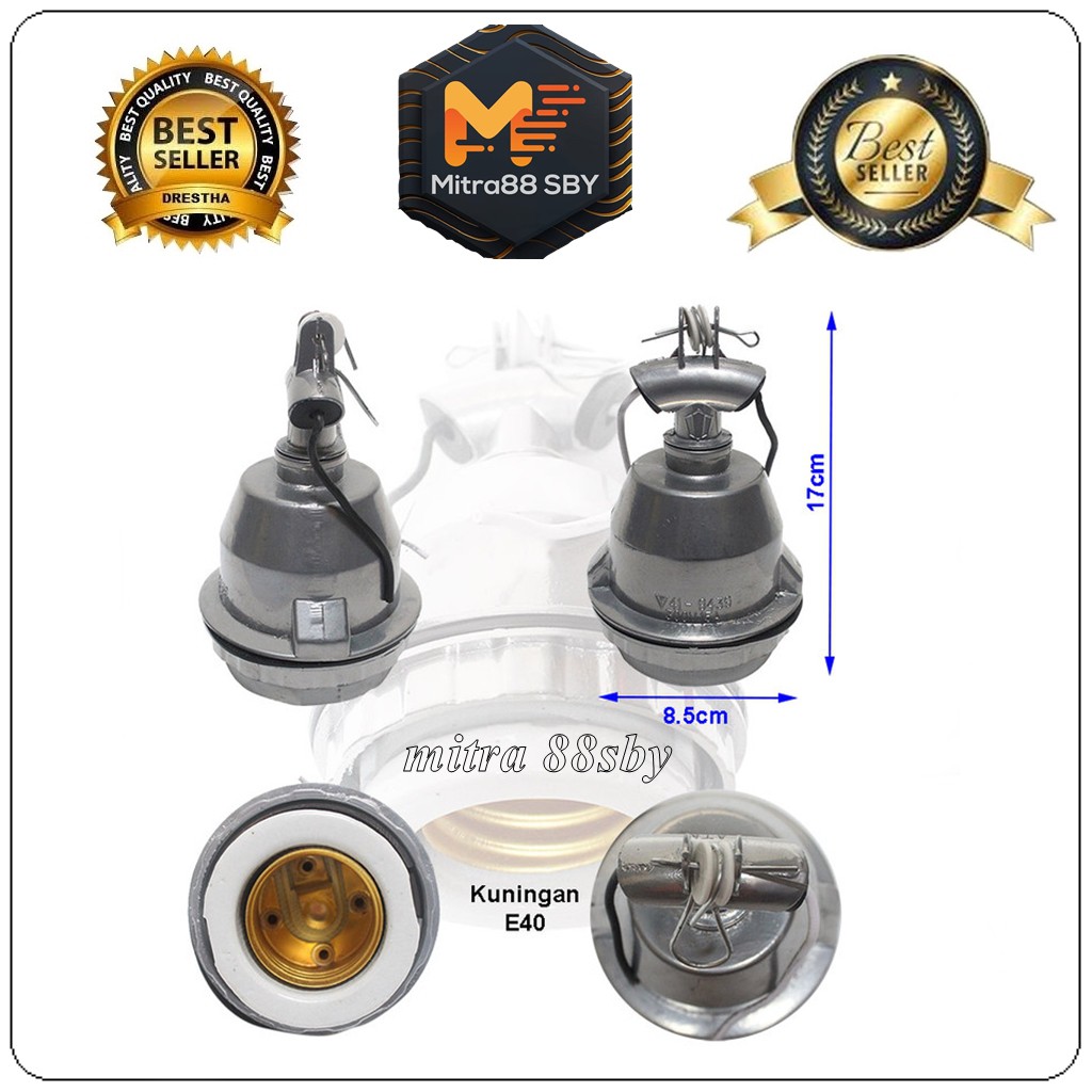 Mitra88sby fitting lampu besi mercury e27 ( fitting gantung mercury )