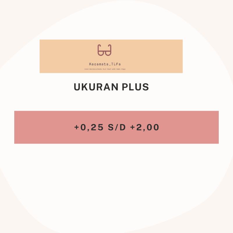 

TAMBAHAN UKURAN PLUS