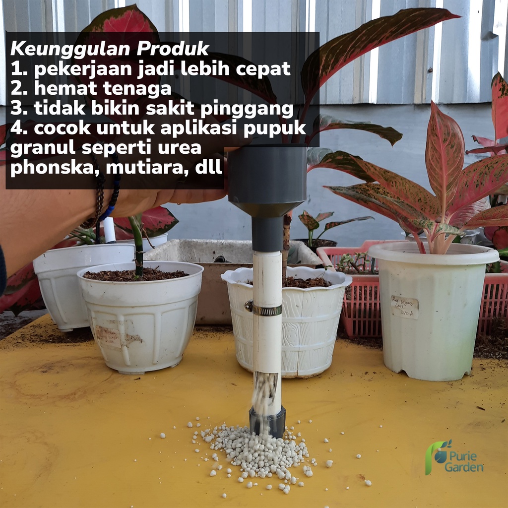 Alat Penabur Pupuk NPK Urea Phonska Dolomit dll ANTI CAPEK PG KDR