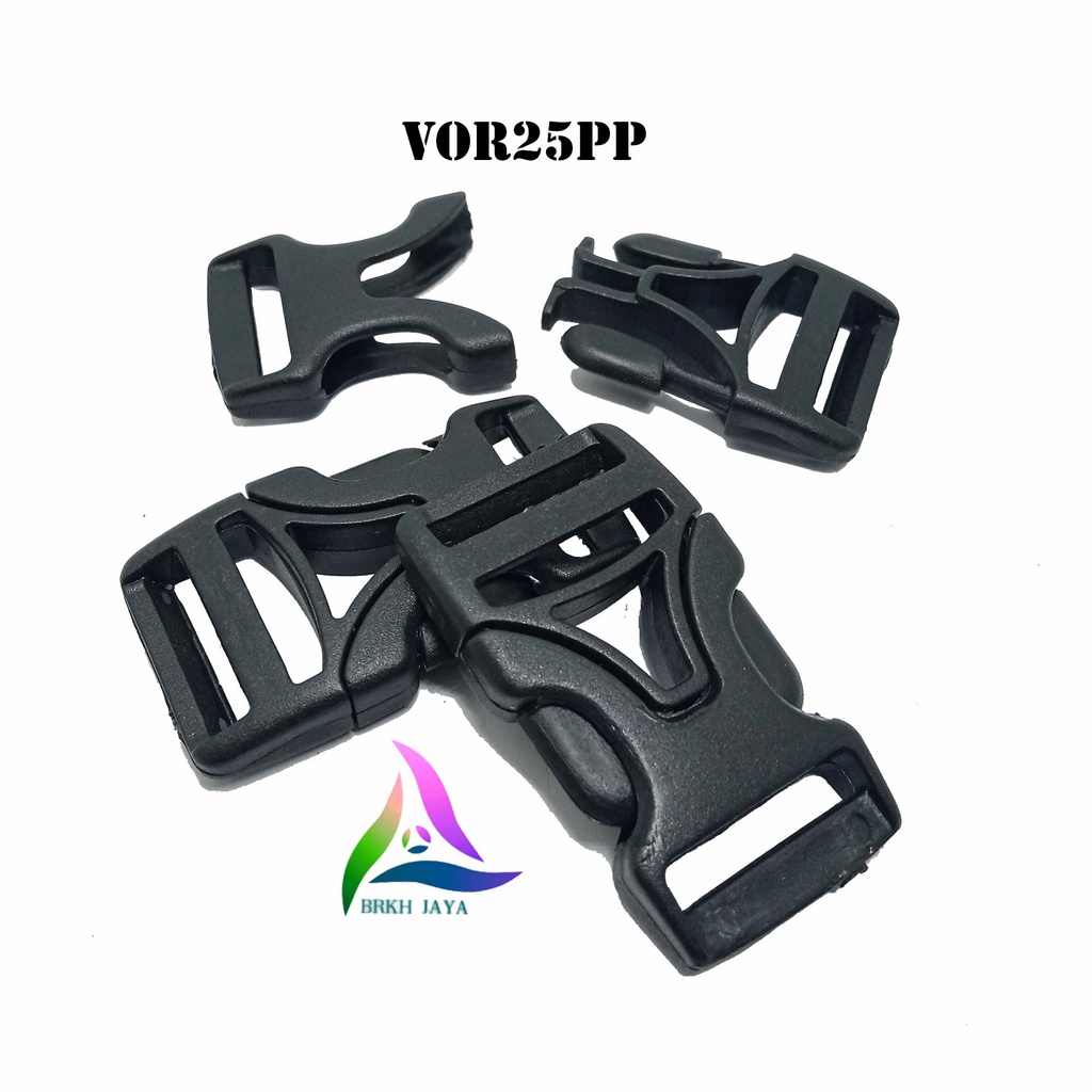 KUNCI SODOK TAS 2.5 CM / SLOT TAS PLASTIK BUCKLE POLYPROPLYNE