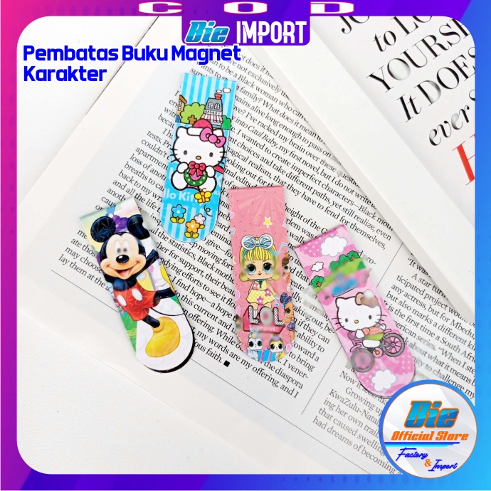 Stiky Note Magnet BTS Korea Impor / Pembatas Buku Magnet BTS