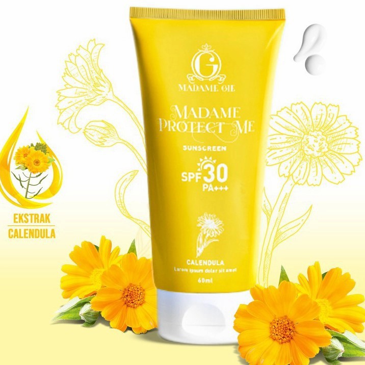 ★ BB ★ Madame Gie Madame Protect Me Sunscreen SPF 30 PA +++ With Calendula- Tabir Surya Sunblock Sun Screen