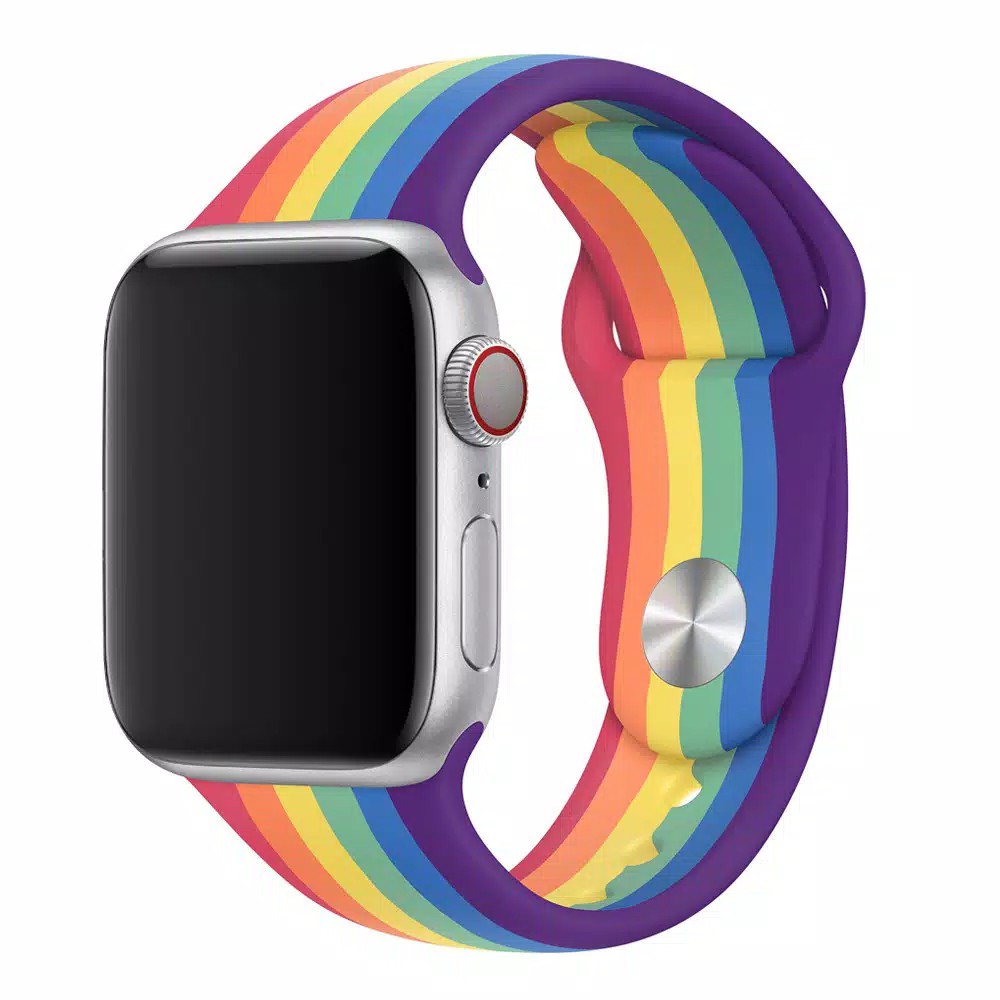 Strap Sport RAINBOW Apple watch 38mm 42mm 40mm 44mm Tali jam iwatch