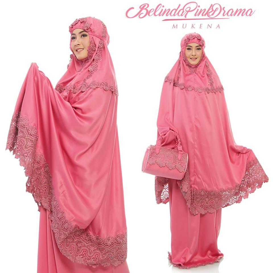 MUKENA TELEKUNG HANTARAN NIKAH DEWASA JUMBO SEMI SUTRA VELVET BORDIR BELINDA