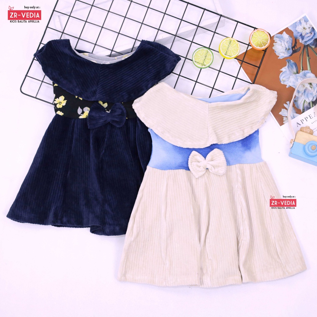 Dress Najwa uk 2-3 Tahun / Dres Import Anak Perempuan Gaun Pesta Grosir Baju Balita Cewek Yukensi