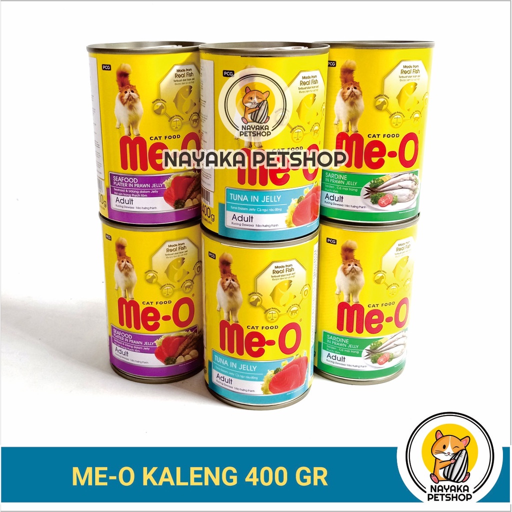 Meo Kaleng Seafood 400 gr Makanan Kucing Basah Wet Food Pakan Kitten