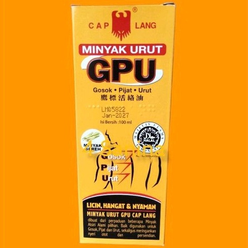 Gpu minyak urut 100 ml / gpu cair / minyak urut Gpu