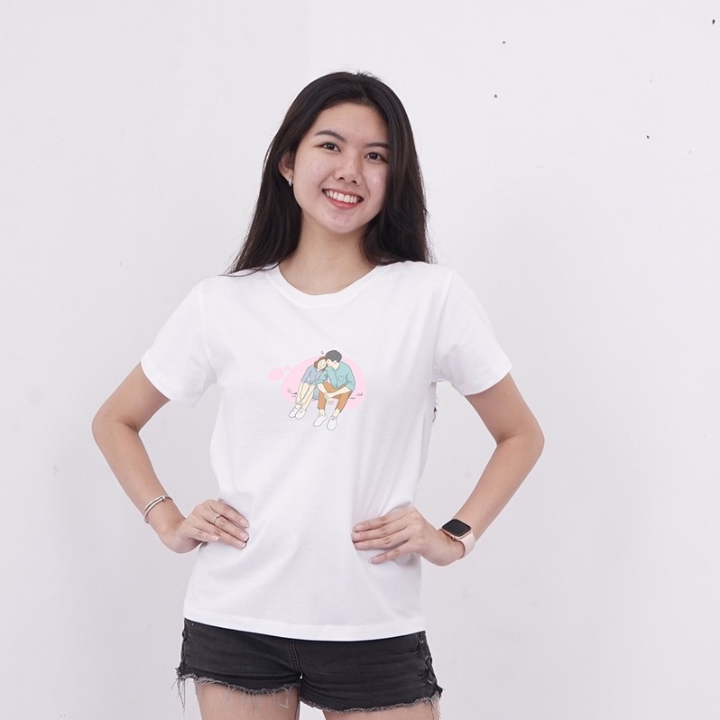 KAOS COUPLE / KAOS PASANGAN / KADO BAJU LENGAN PENDEK KAOS PRIA KAOS WANITA KATUN PREMIUM /Baju Pasa