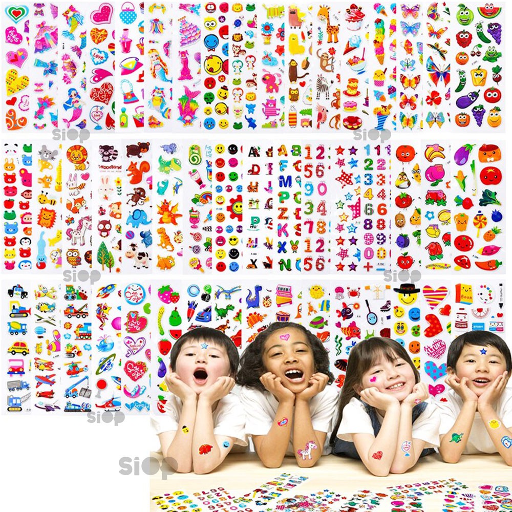 

Sticker 3D Mainan Anak Stiker Timbul