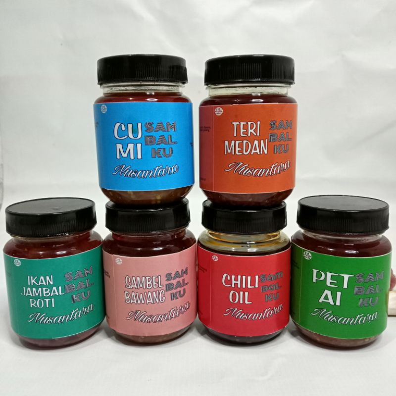 

Chili Oil / Sambel minyak / Sambal Cumi /Sambal Teri Medan / Sambal ikan jambal roti / Sambal Bawang / Sambal Petai