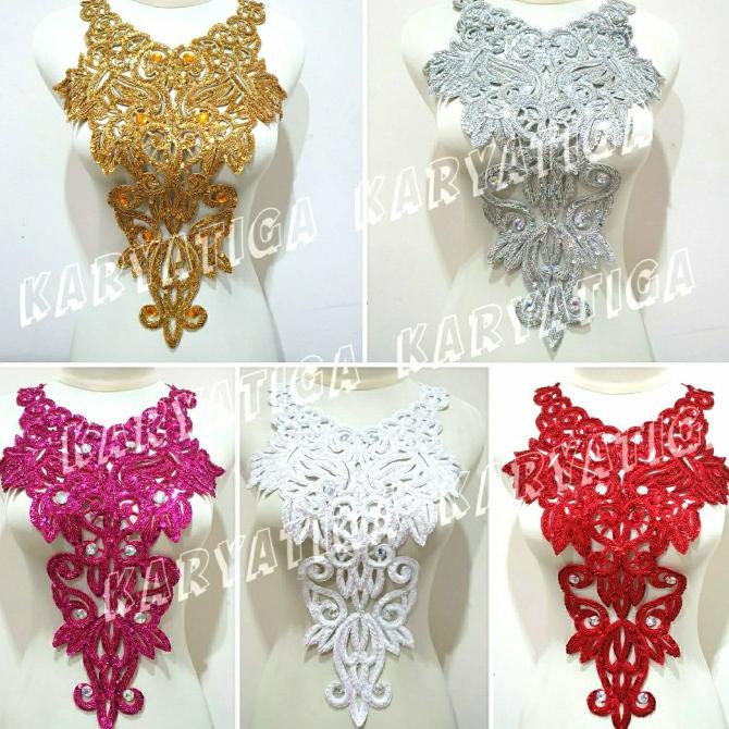 .........] Renda Kerah Bordir Ningrat Full Payet