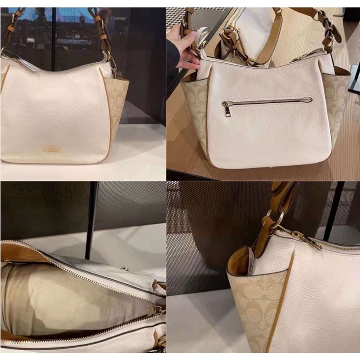 [Instant/Same Day]2855 2853 coach women Shoulder Bag Leather Colorblock Signature Canvas Women Shopping Tote Bag   ttb