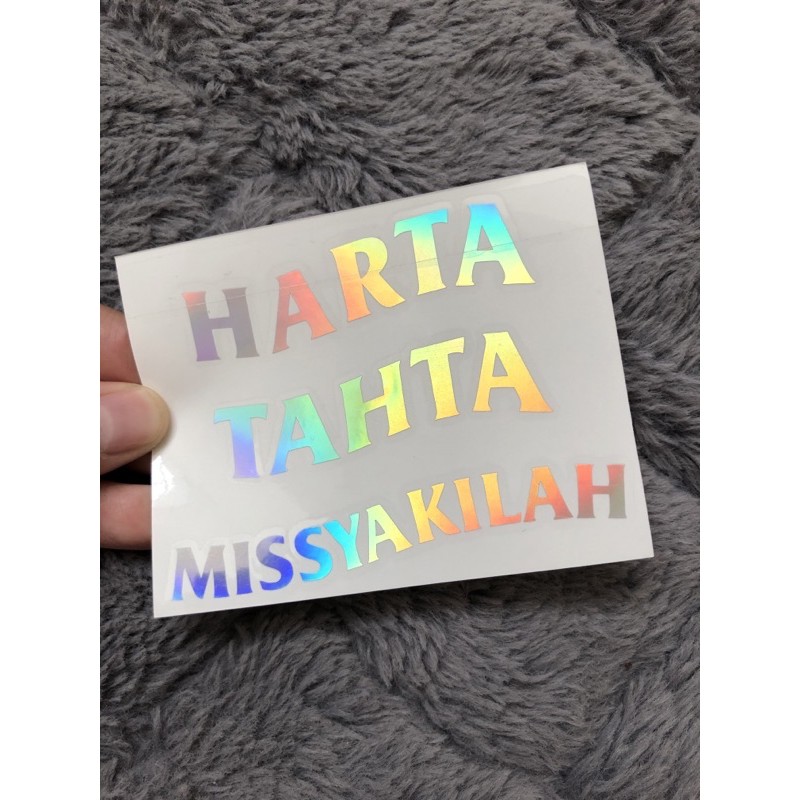 

Cutting sticker harta tahta Missyakilah