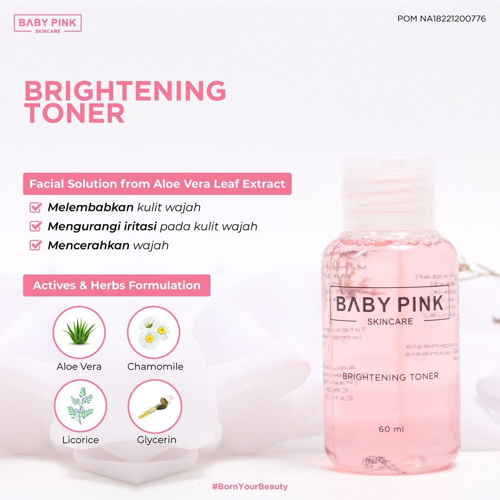 Baby Pink Skincare Brightening Toner 60 ml