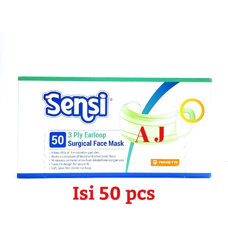 Masker Sensi 3 Ply Isi 50 pcs