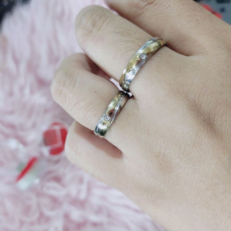 cincin Tunangan AWET BERTAHUN TAHUN Anti karat Anti iritasi kualitas import