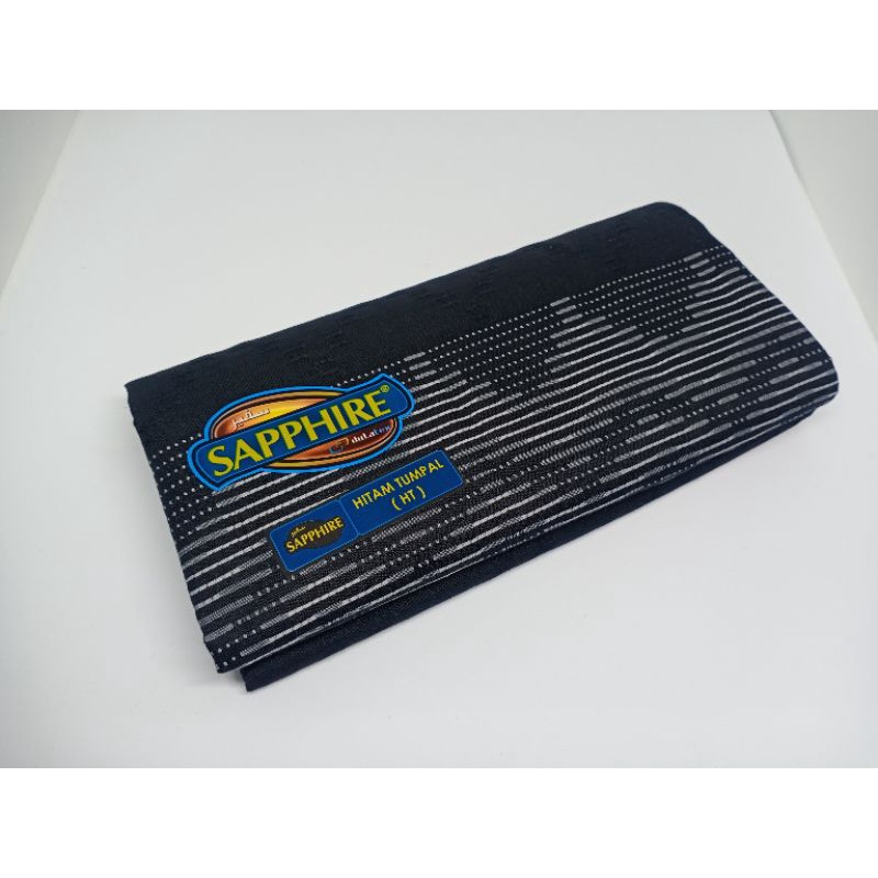 sarung sapphire hitam tumpal abu abu terbaru