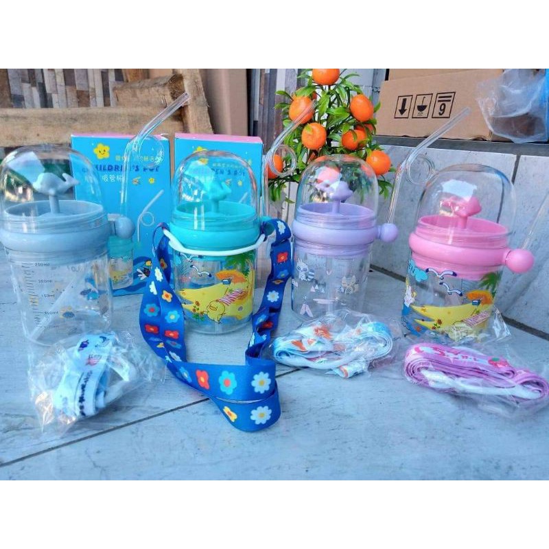 Botol Minum Unik Viral Air Mancur Lumba - lumba Bisa COD