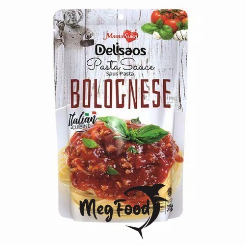 

Mamasuka Delisaos Bolognese l Italian Cuisine Saus Pasta 315 gram