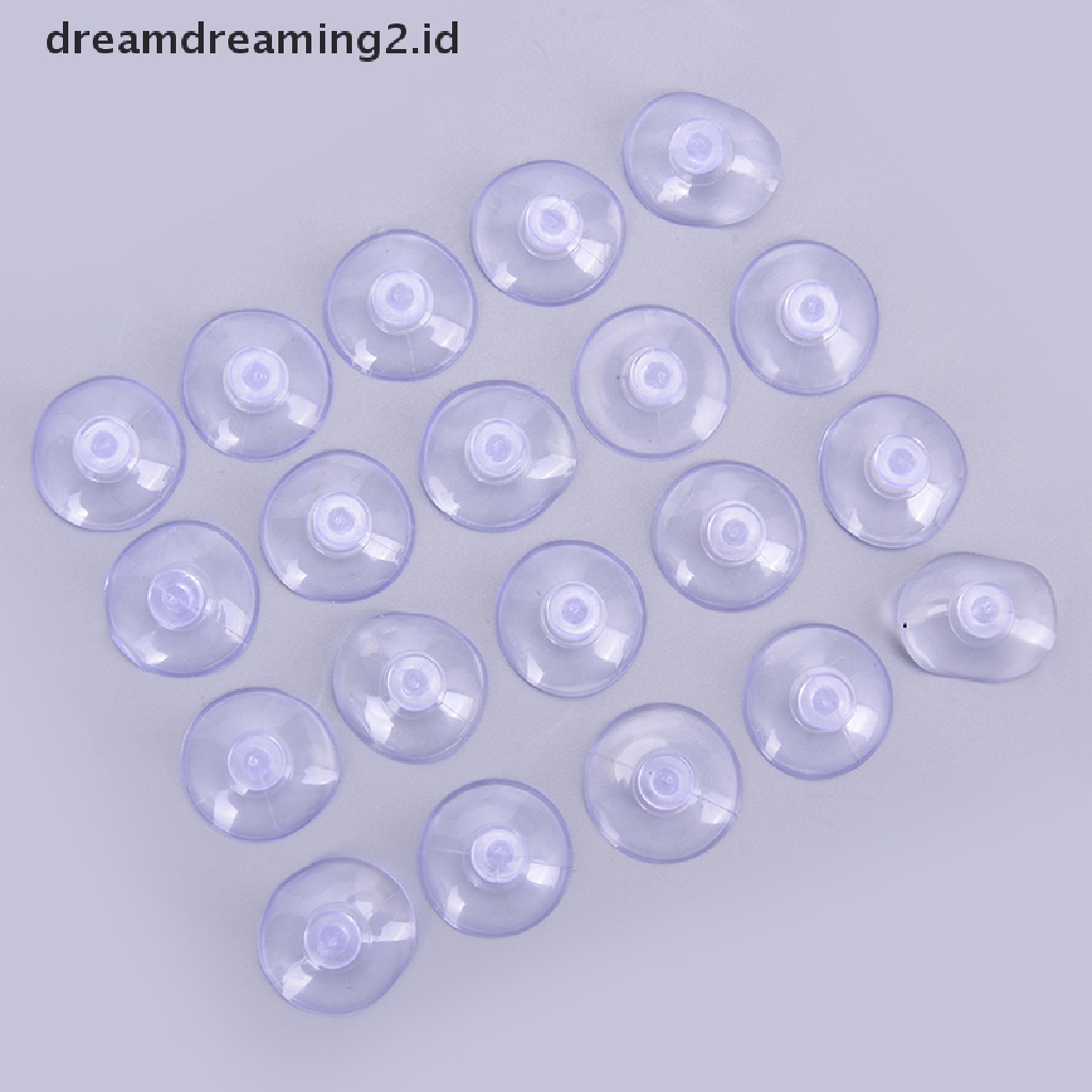 20pcs / Lot Suction Cup Vakum Bentuk Kepala Jamur 20mm Untuk Kamar Mandi