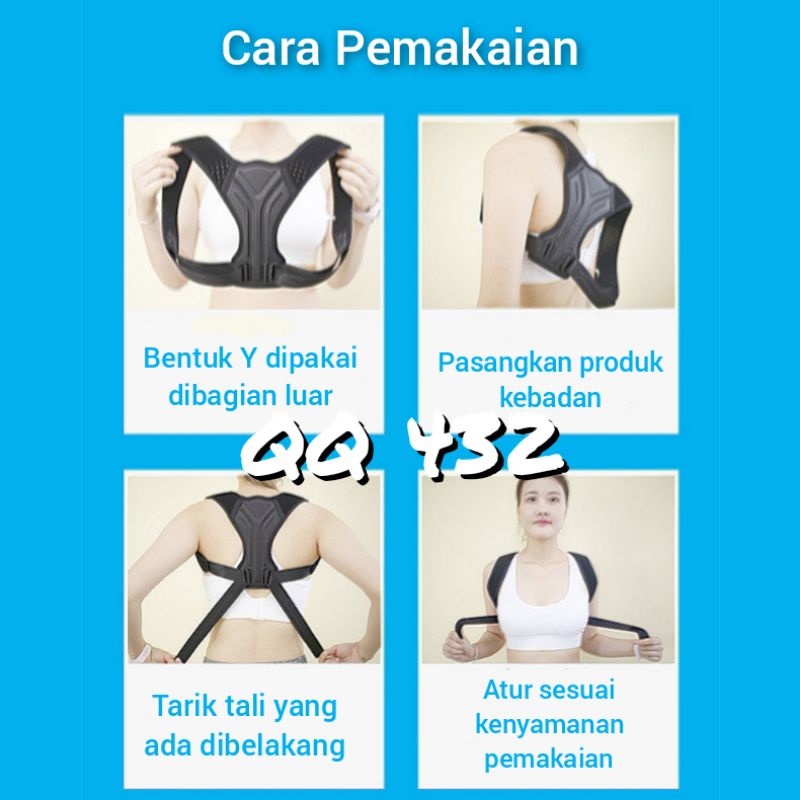 Penyangga punggung Korektor punggung Korset punggung Penegak badan anti bungkuk ko