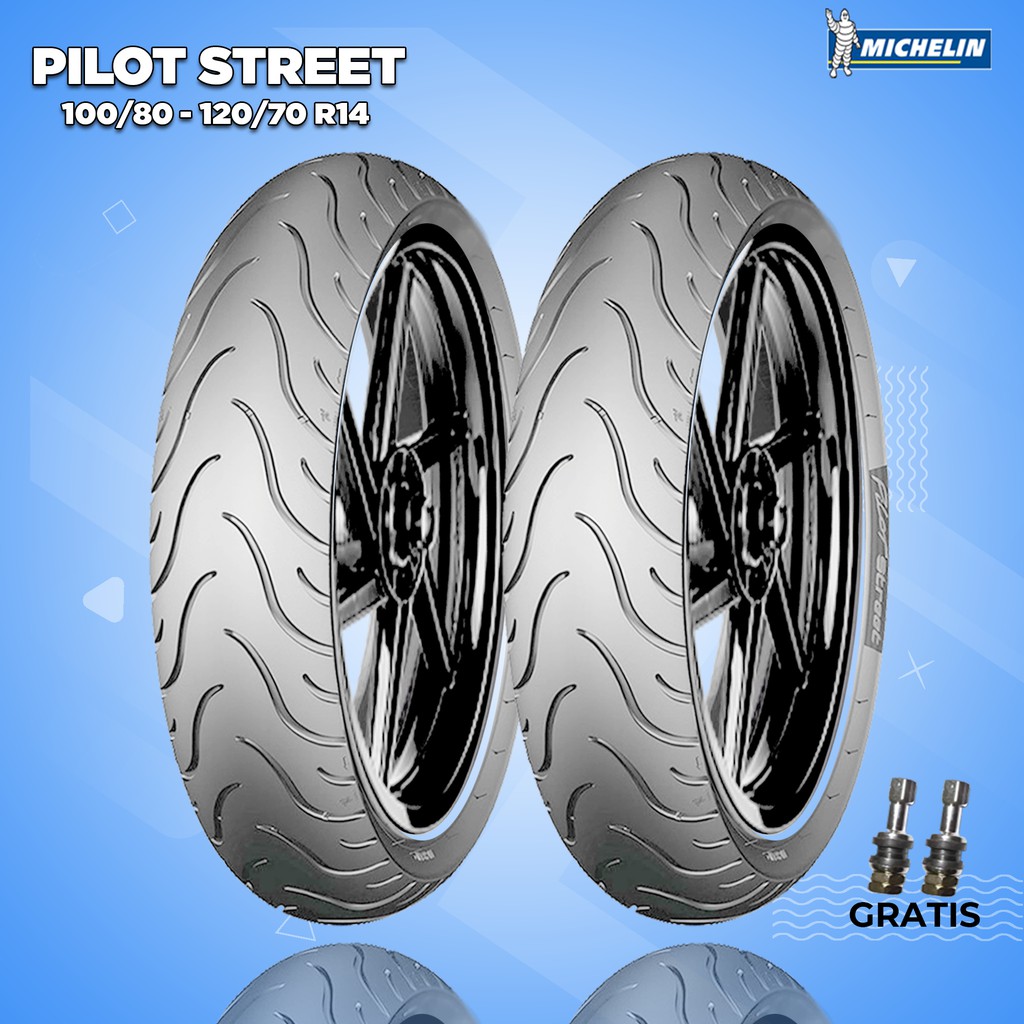 Paket Ban Motor HONDA PCX // MICHELIN PILOT STREET 100/80 & 120/70 Ring 14 Tubeless