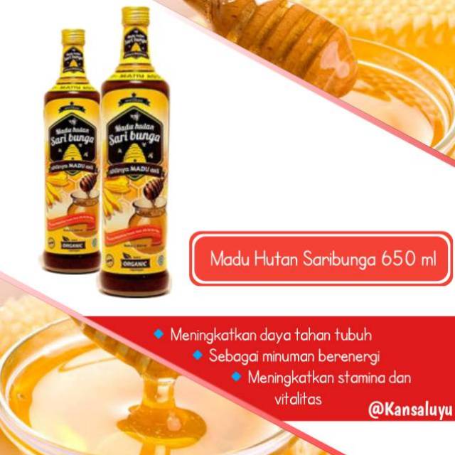 

Madu Hutan Riau Super - Saribunga 650 ml