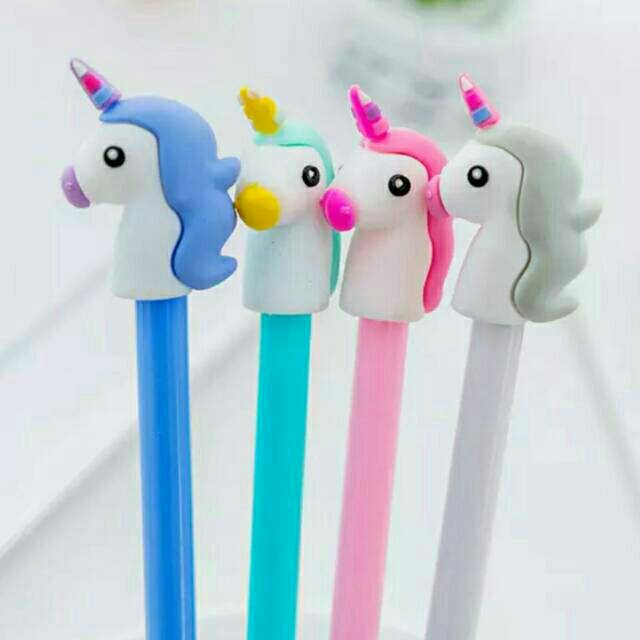 

Pulpen Unicorn tanduk warna warni