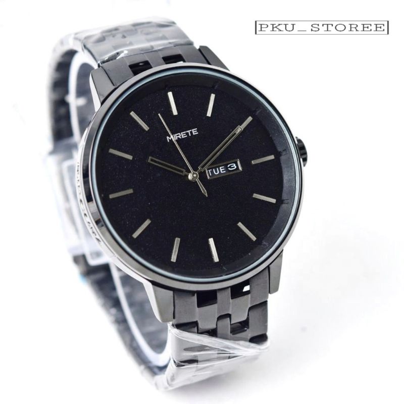 WATER RESISTANT☑️ mirete_6577 fashion pria jam tangan rantai stainlis stel tahan air, jam tangan KASUAL pria