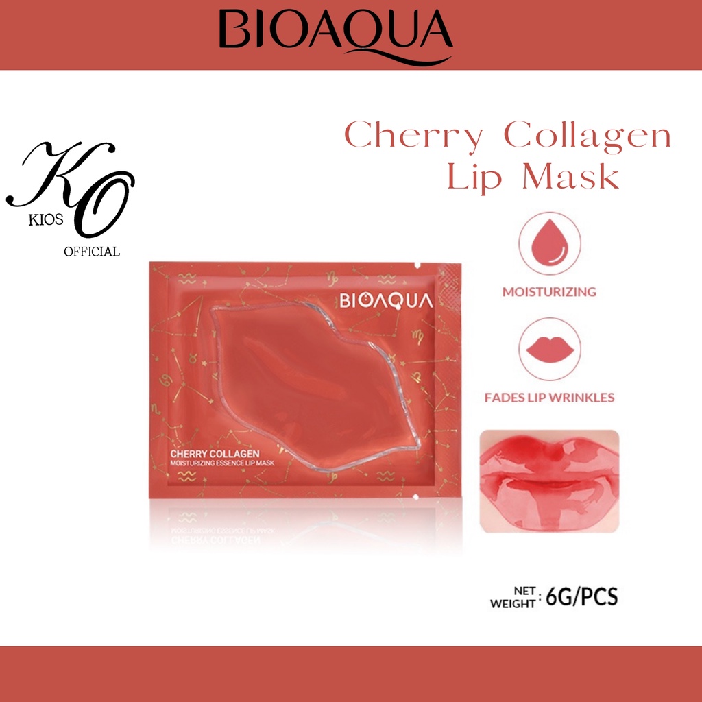 Bioaqua Cherry Collagen Moisturizing Essence Lip Mask 6g