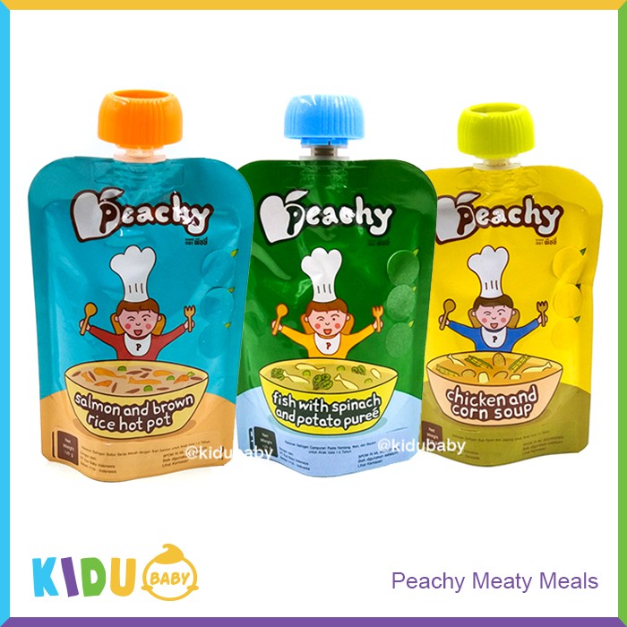 Peachy Meaty Meals Snack Sehat Bayi / Cemilan Sehat Bayi &amp; Anak / Kidu Baby