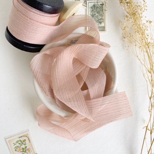 

Silk Ribbon - Pink Sable