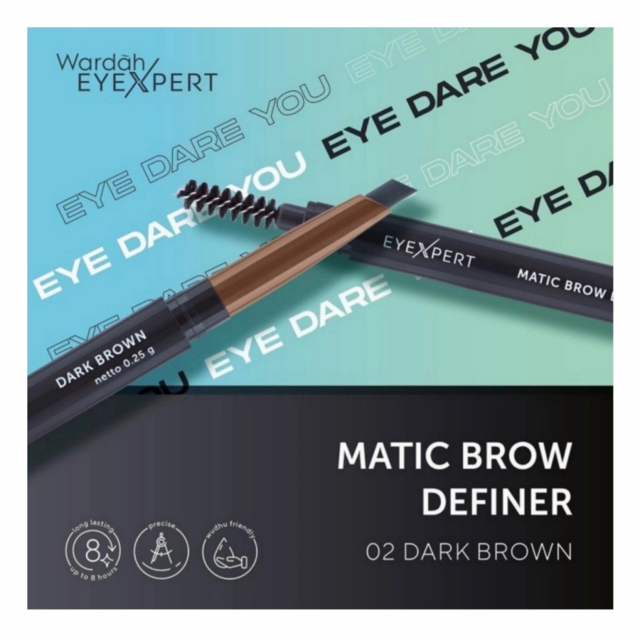 ★ BB ★ BARU! Wardah EyeXpert Matic Brow Definer 0.25 gr - Pensil Alis Anti Air dan Tahan Lama