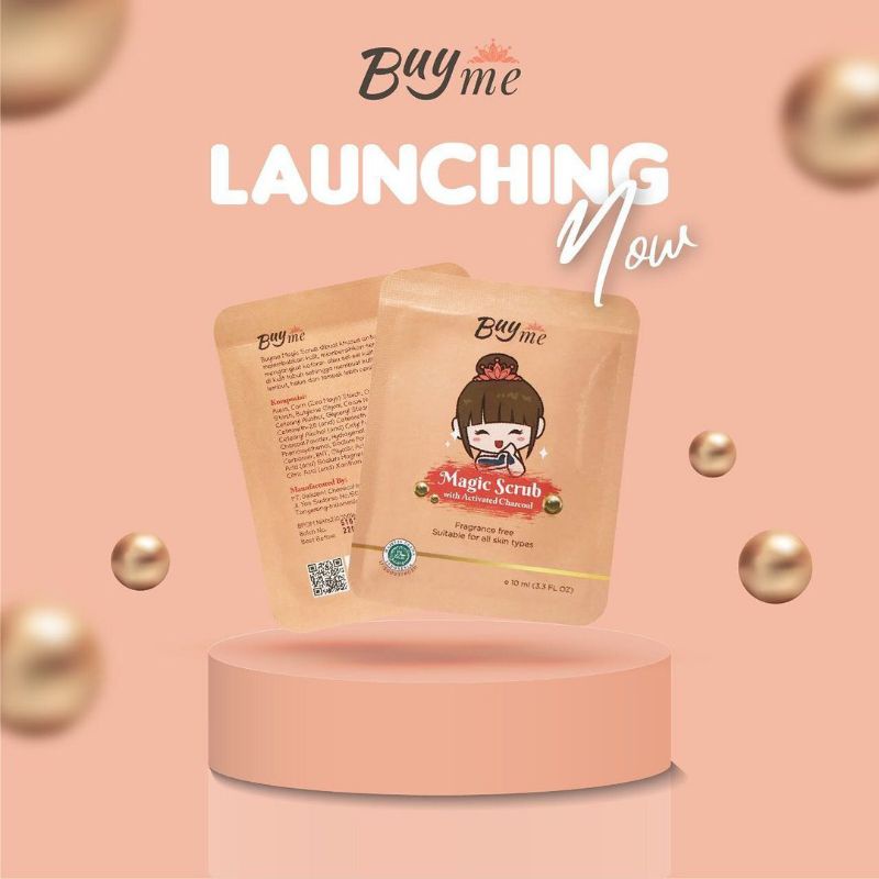 VIRAL BuyMe Magic Scrub Lulur Masker Pemutih Wajah dan Tubuh