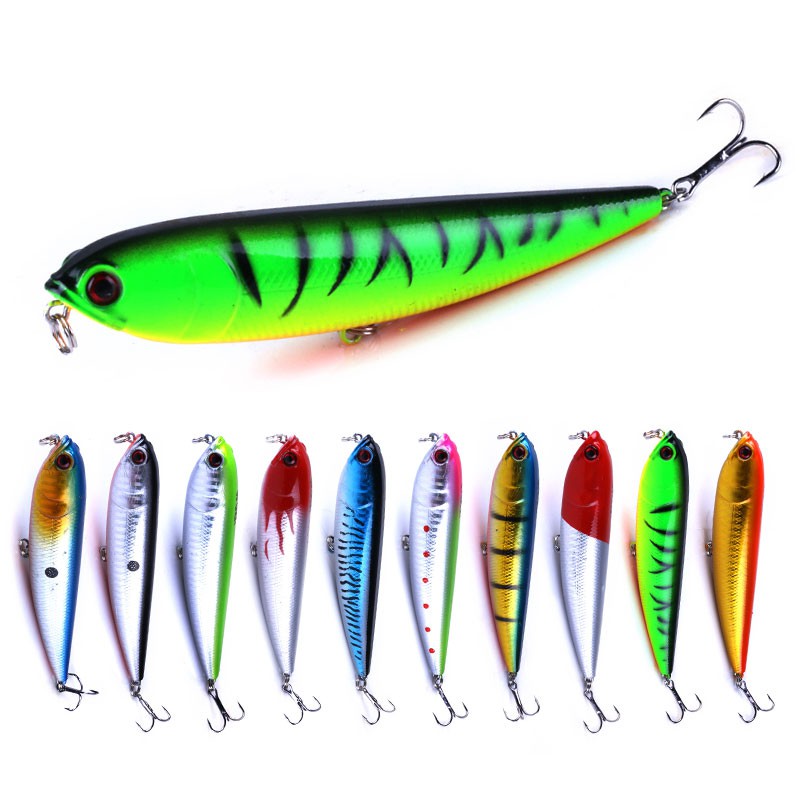 HENGJIA 1pcs 11.5cm/ 20g Umpan Pensil Pancing Swimbait Fishing Lure Bass Bait Ikan Fishing Tackle