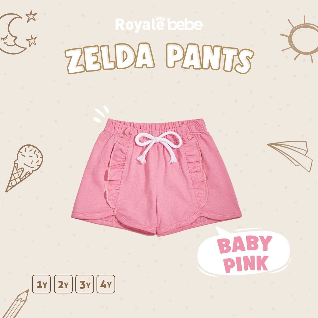 Royale bebe baby Zelda Pants / Celena Pendek Anak