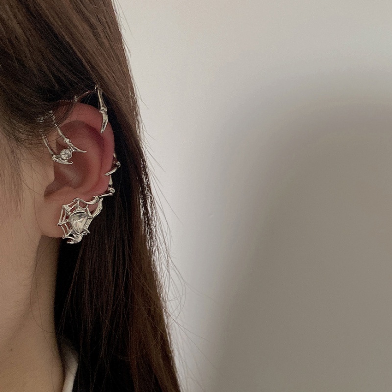 Anting Bentuk Cakar Bahan Metal Gaya Retro Hip Hop