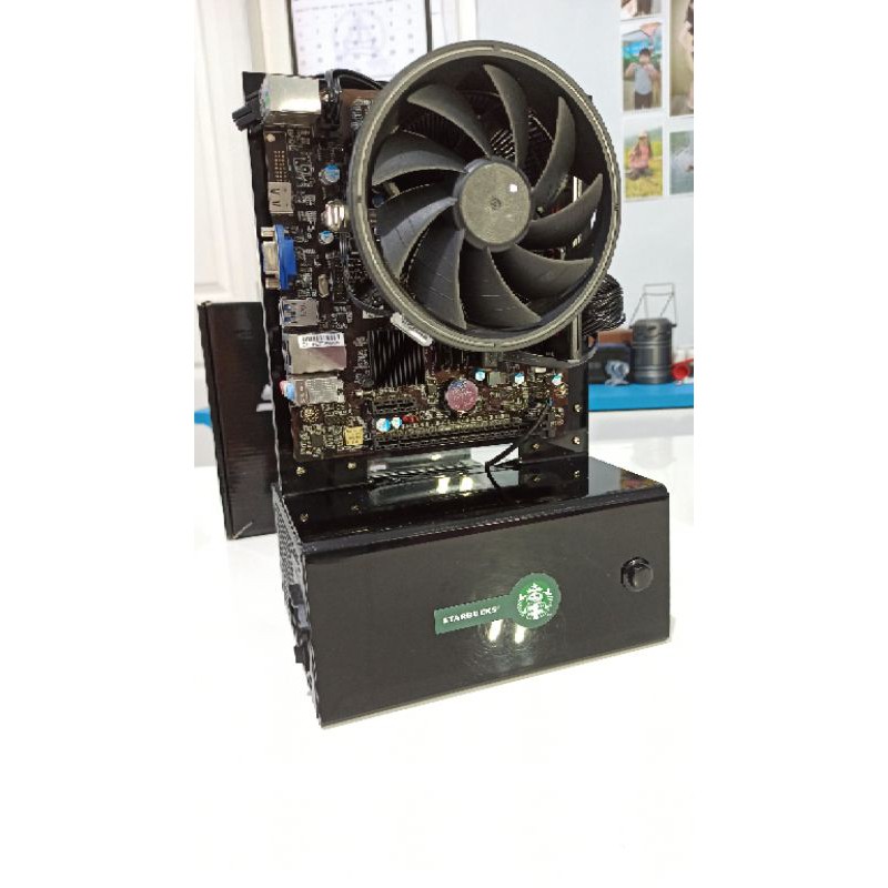 Open Case Akrilik Casing PC - micro ATX